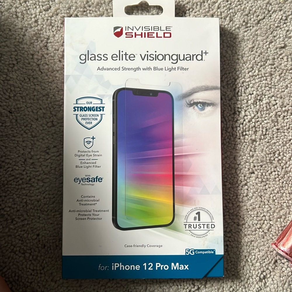 Zagg invisible shield glass screen protector - iPhone 12 Pro Max